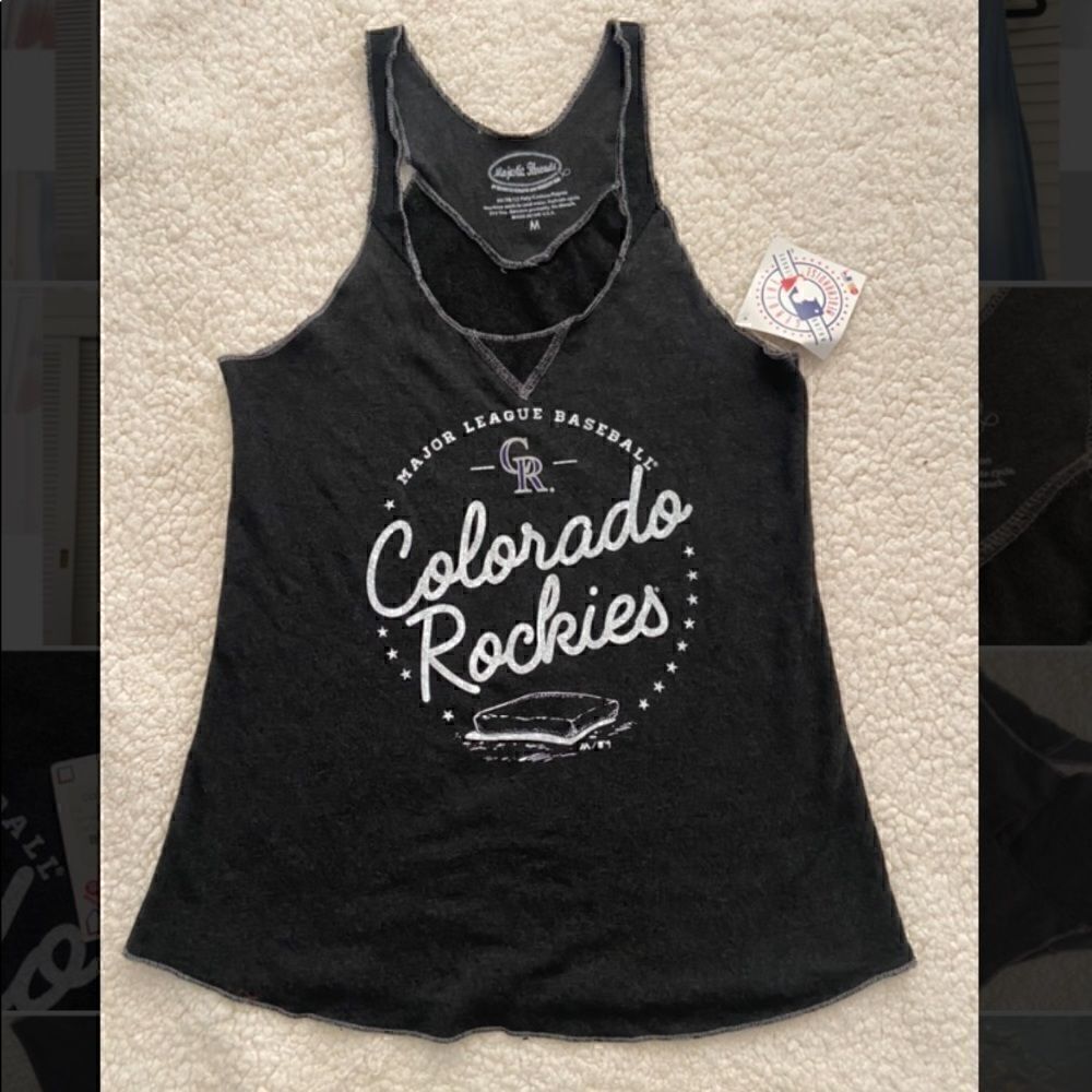 ColoradoโRockiesโBasesโLoadedย WomensโTankโSizeโM